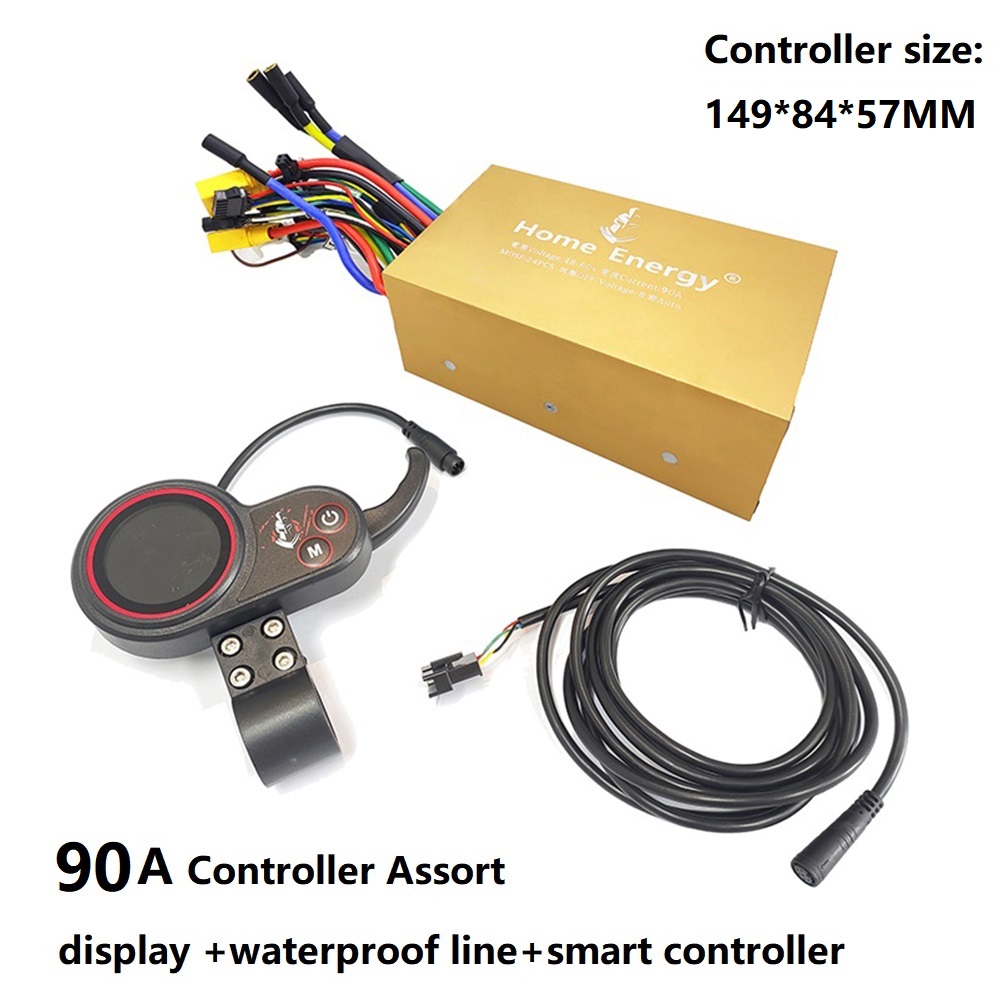 72V 45A Dual Controller - คอนโทรลเลอร์ขับเคลื่อนคู่ 48V60V72V 50A70A90A สำหรับจักรยานไฟฟ้าแบบไร้แปรงถ่าน คอนโทรลเลอร์ขับเคลื่อนคู่สำหรับสกู๊ตเตอร์ไฟฟ้า คอนโทรลเลอร์คลื่นไซน์