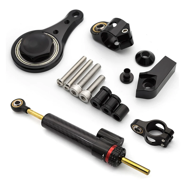Steering Damper Stabilizer Kit Cnc - สําหรับ Kawasaki Ninja ZX-6R ZX636 ZX6R
