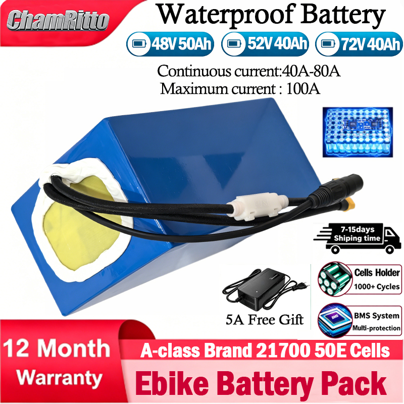 แบตเตอรี่จักรยานไฟฟ้า 21700 Sc - 60V 30Ah 21700 Battery Pack บทวิจารณ์และราคา